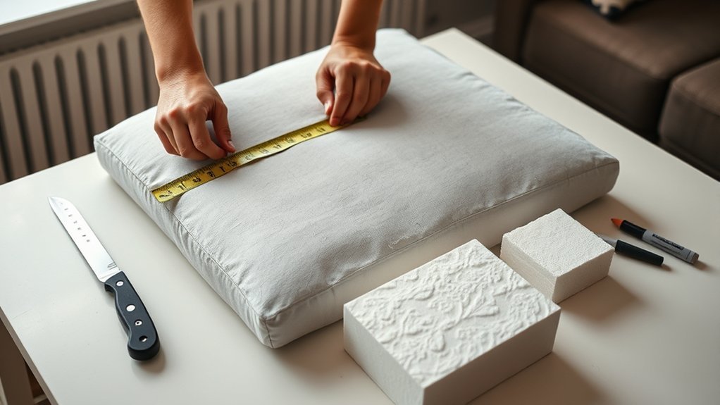 accurate sofa cushion measurements