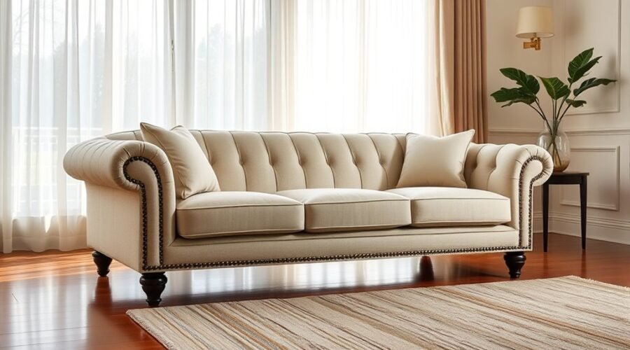 classic curved sofa design