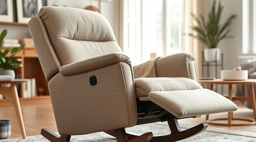 comfortable reclining chair movement