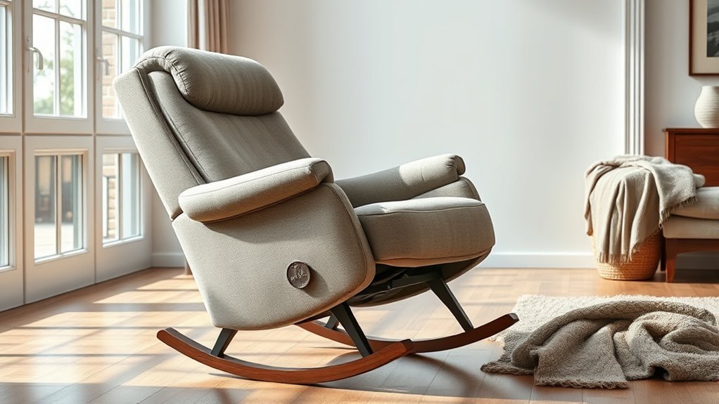 comfortable rocking reclining chair