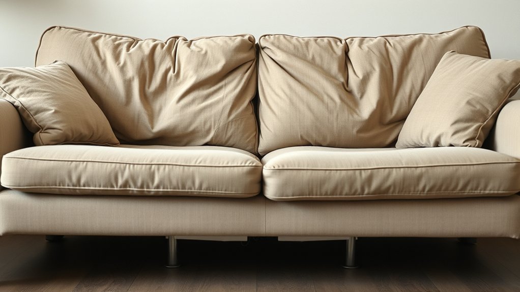 couch cushion sagging causes