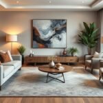 cozy conversation centered living space