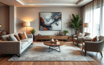 cozy conversation centered living space