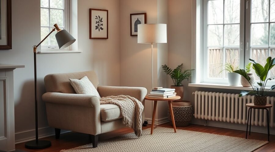 cozy corner reading retreat