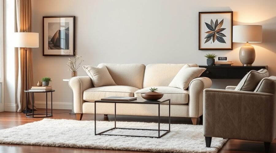 cozy seating for two