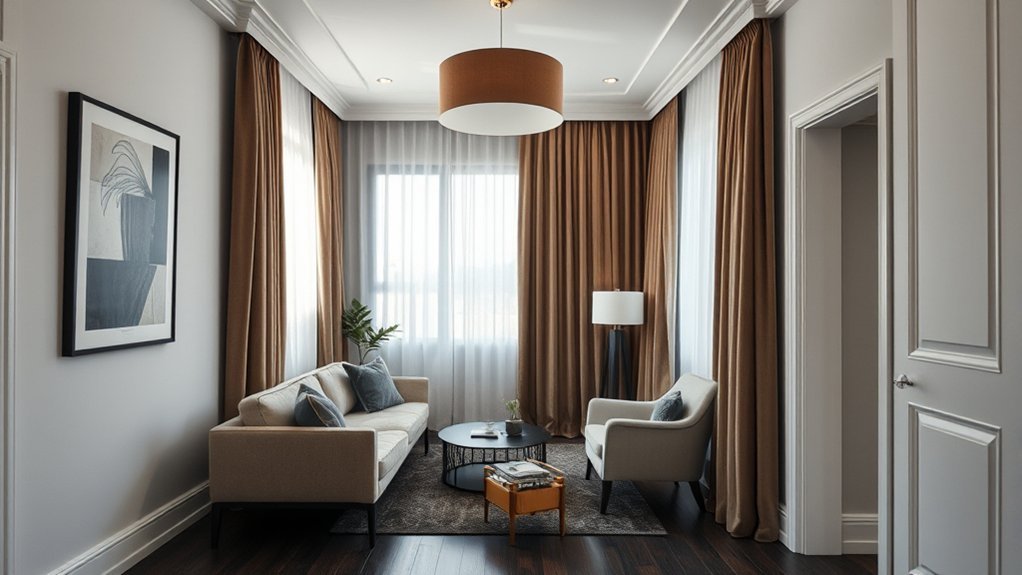 cramped space oversized furniture