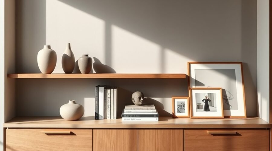 curate collections neatly displayed