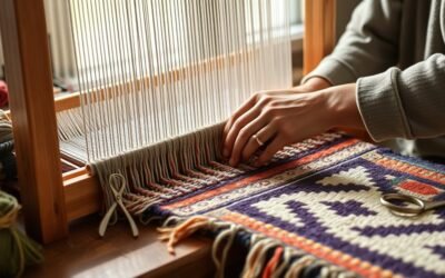 handcrafted textile art process