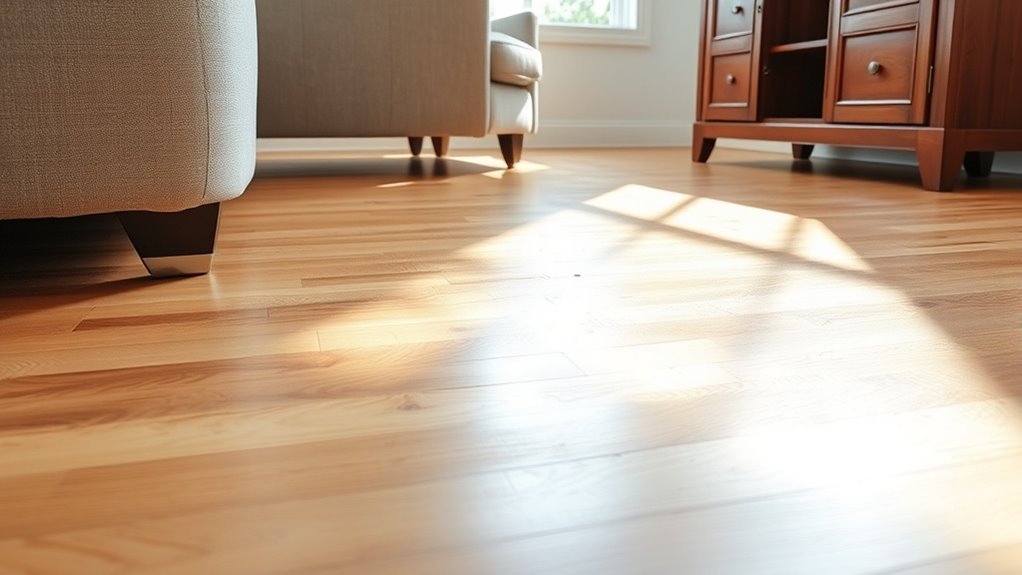 heavy furniture damages floors