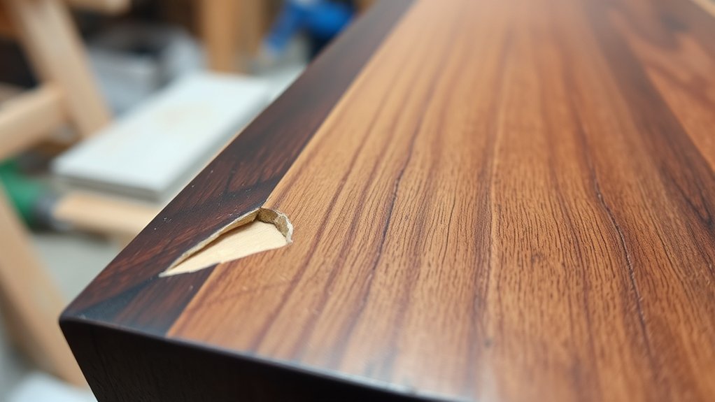 inspect veneer damage thoroughly