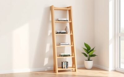 ladder style shelving unit