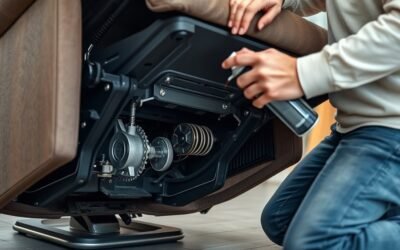 lubricate recliner mechanism properly