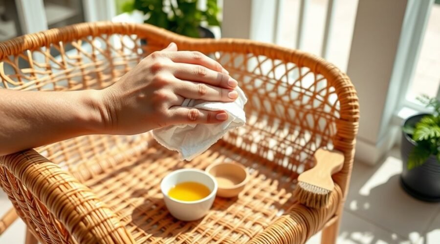 maintain rattan furniture properly