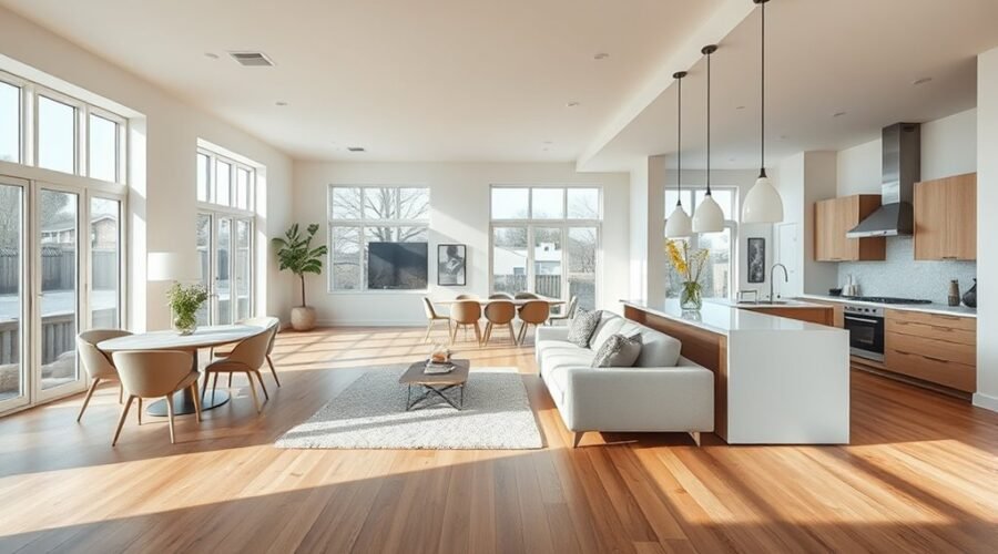 open living room design