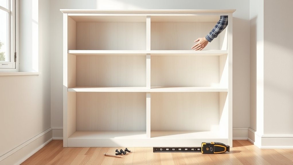 overloaded shelves cause bowing