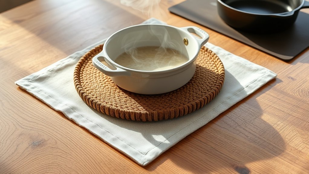 protect wood table heat