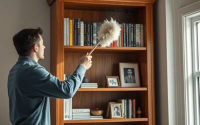 quick bookcase dusting tips