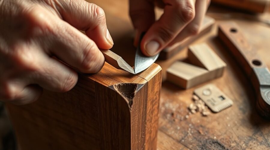 repair chipped veneer edge