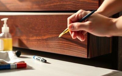 repair dark wood scratches