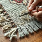 repair frayed rug edge