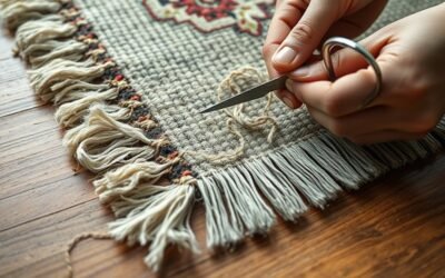 repair frayed rug edge