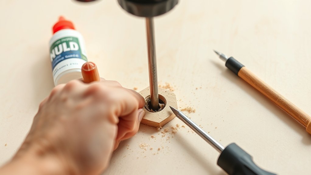 repair stripped screw holes