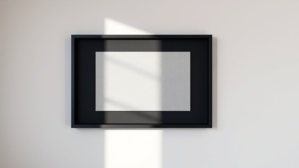 sleek modern art display