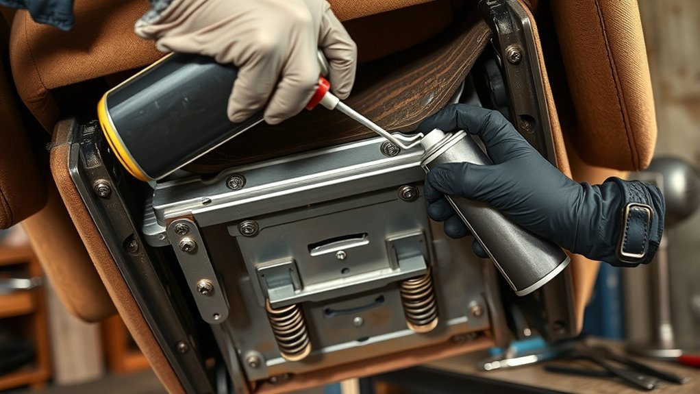 stiff recliner mechanism causes