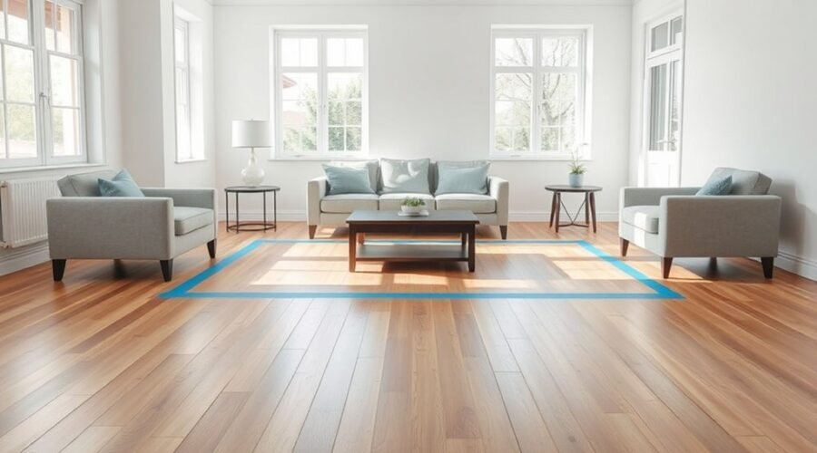tape furniture layout guide