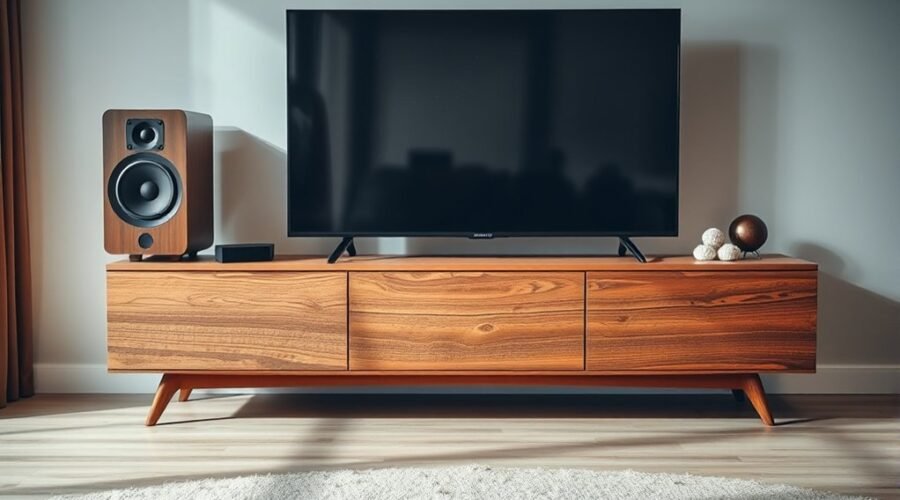 tv stand vibrations and noises