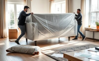 unpack and assemble sofa