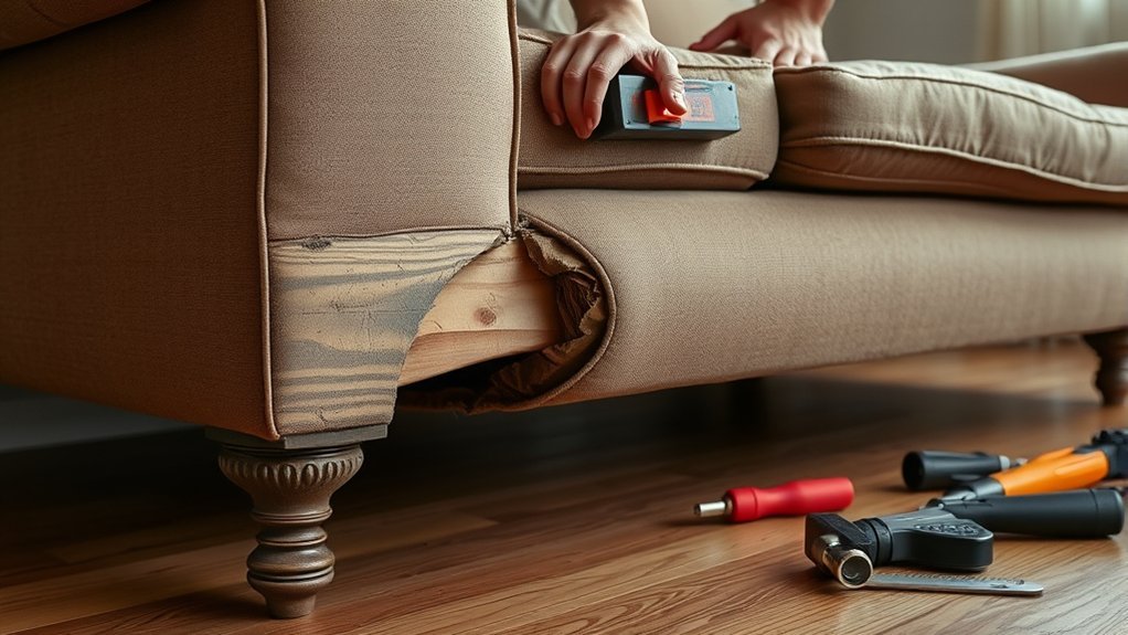 weak joints cause sofa failure