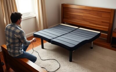 adjustable bed frame setup