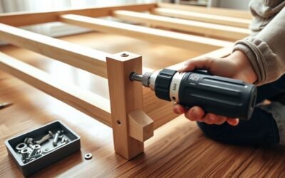 assemble bed frame carefully