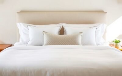 balanced decorative pillow arrangement