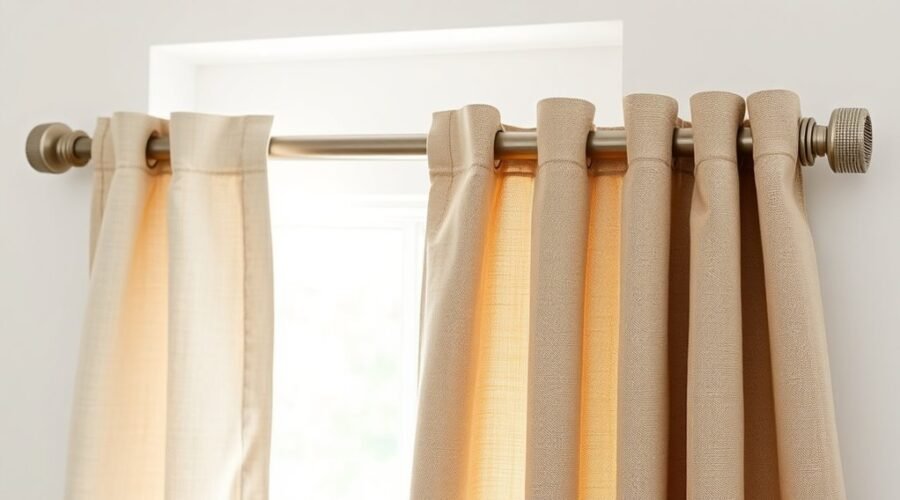 blackout curtain liner attachment