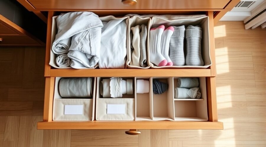 dresser drawer organization tips