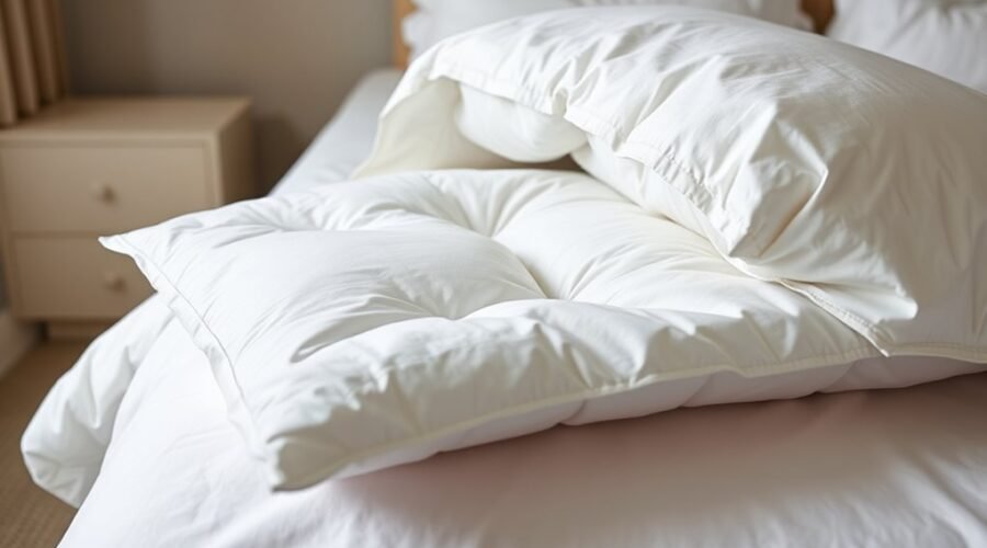 duvet insert cover placement