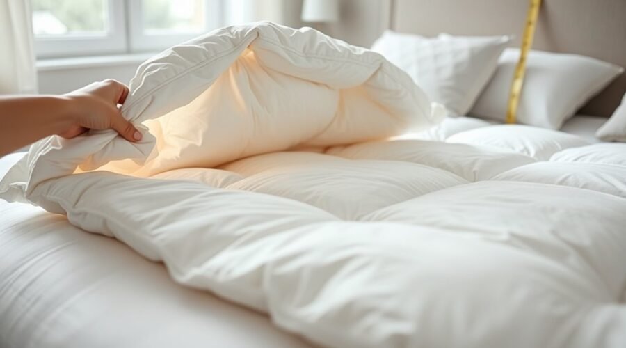 duvet insulation quality measure