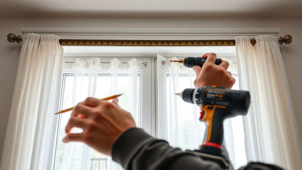 elevate curtain rod height