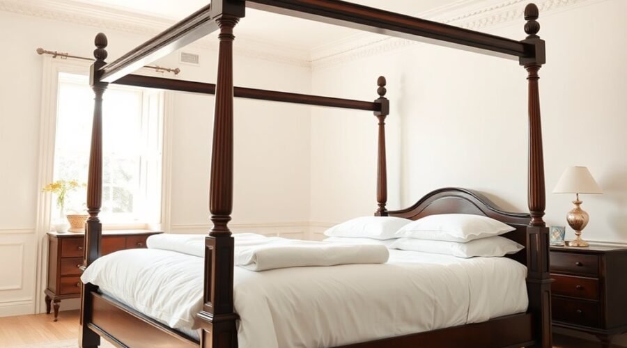 four poster bed details