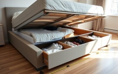 maximizes space with storage