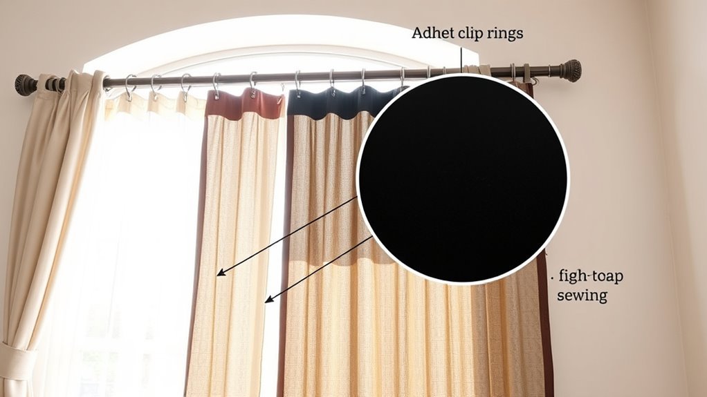 no sew blackout curtain solution