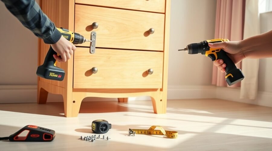secure dresser to wall