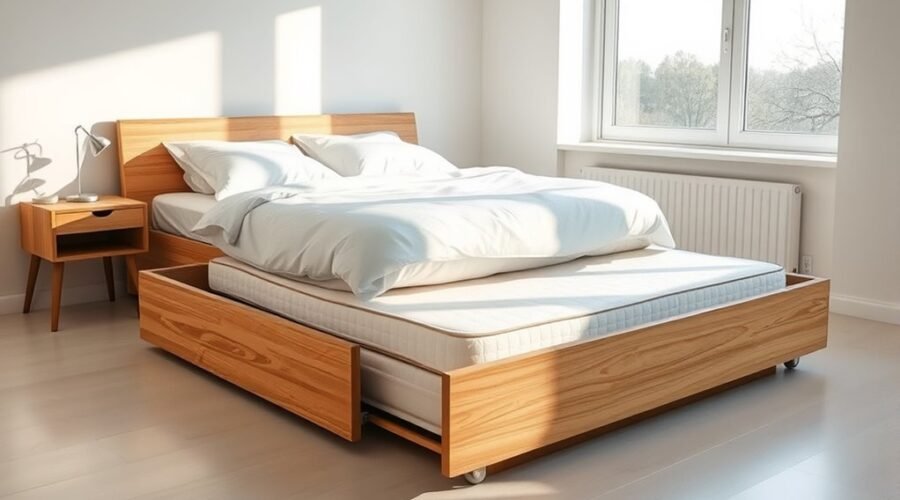sliding lower bed feature