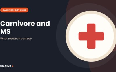 Medical cross illustration for the carnivore diet and multiple sclerosis