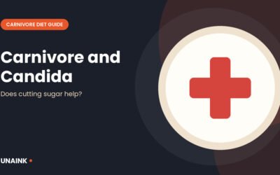 Medical cross illustration for the carnivore diet for candida