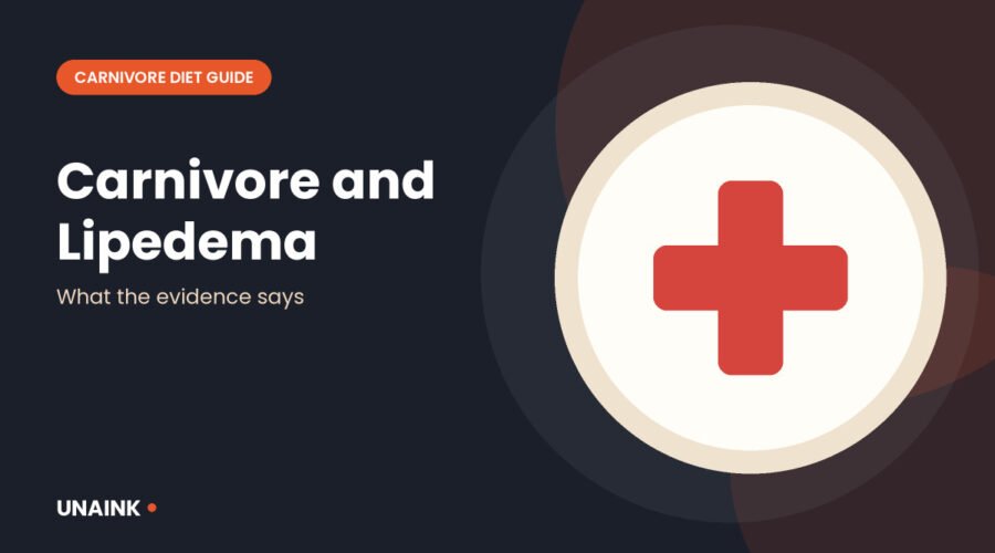 Medical cross illustration for the carnivore diet for lipedema