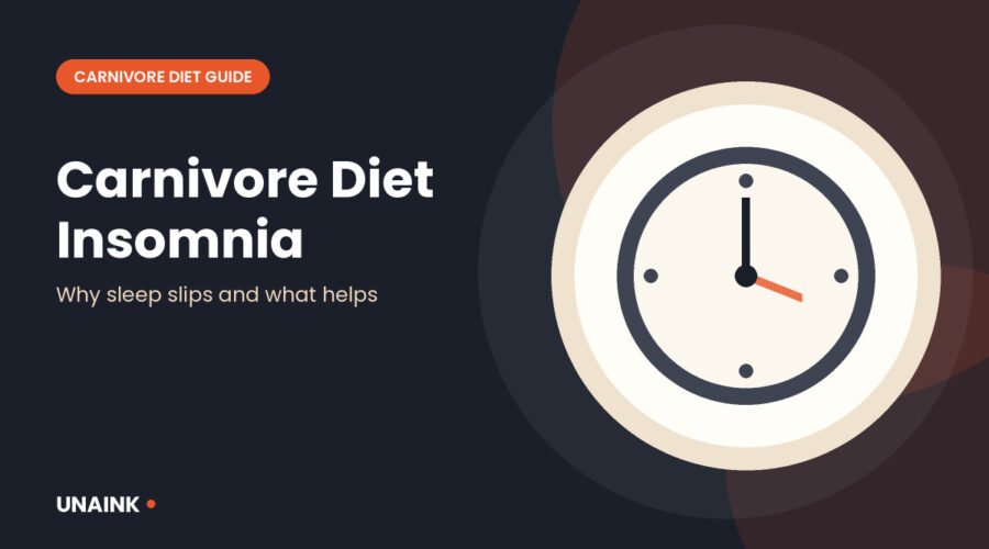 Clock illustrating carnivore diet insomnia and sleep trouble