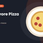 How to make carnivore pizza crust illustration with a pizza on a plate
